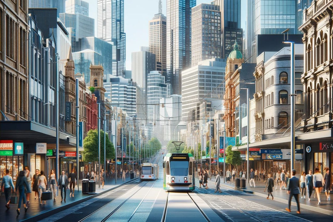 Die Straßen von Melbourne