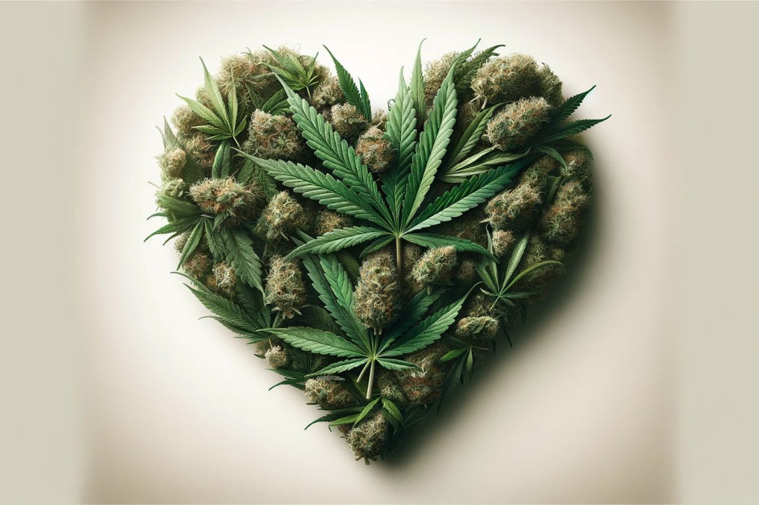 Herzförmiges Cannabis