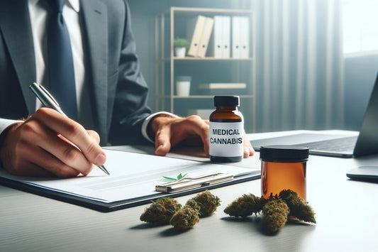 Medizinisches Cannabis auf dem Tisch