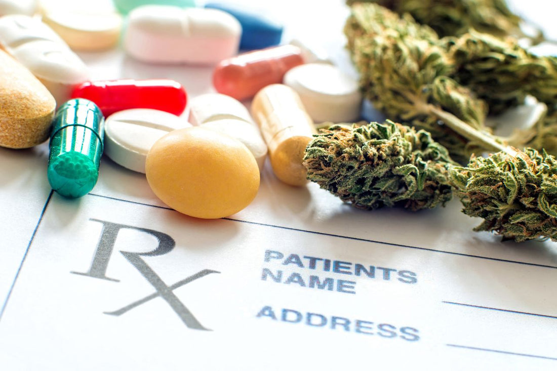 Verschreibungspflichtige Pillen und medizinisches Cannabis