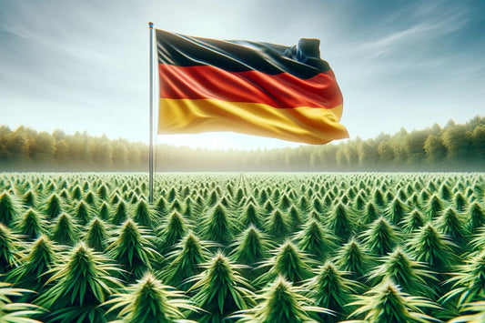 Deutsche Flagge im Cannabisbereich