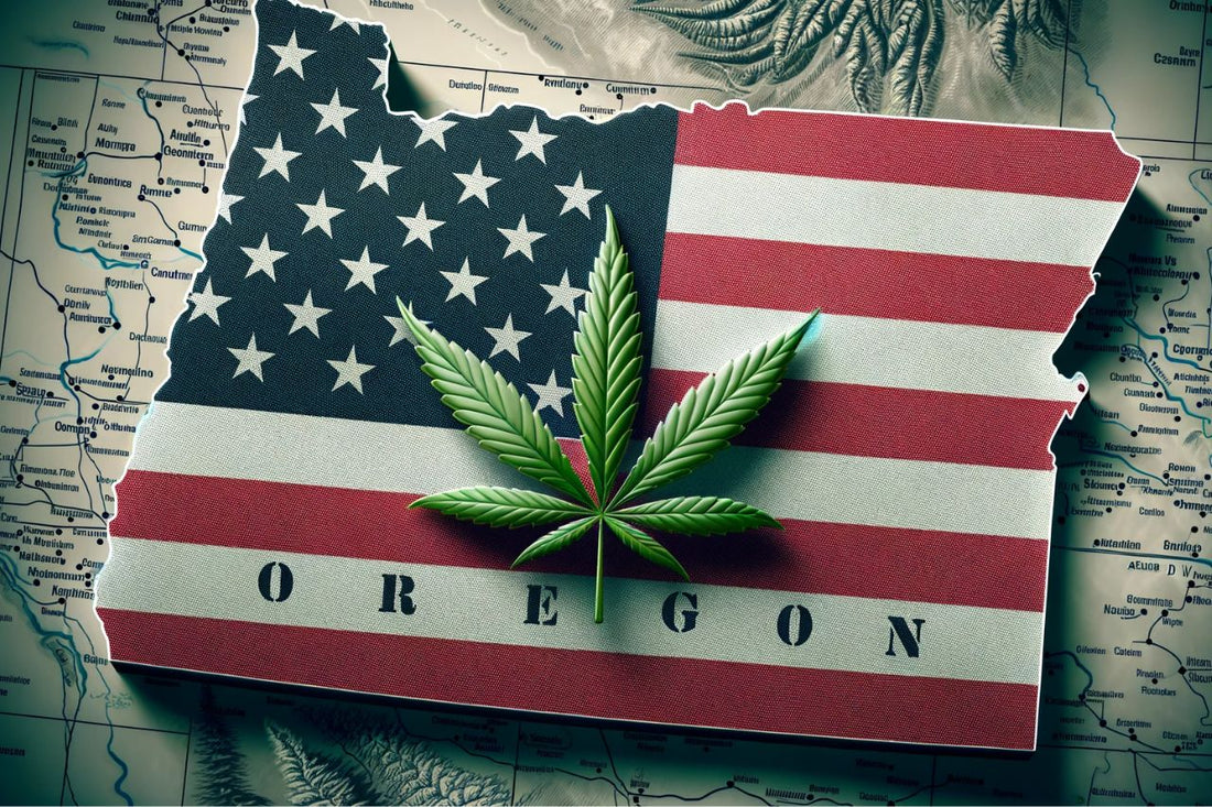 Flagge der USA, Cannabis, Oregon