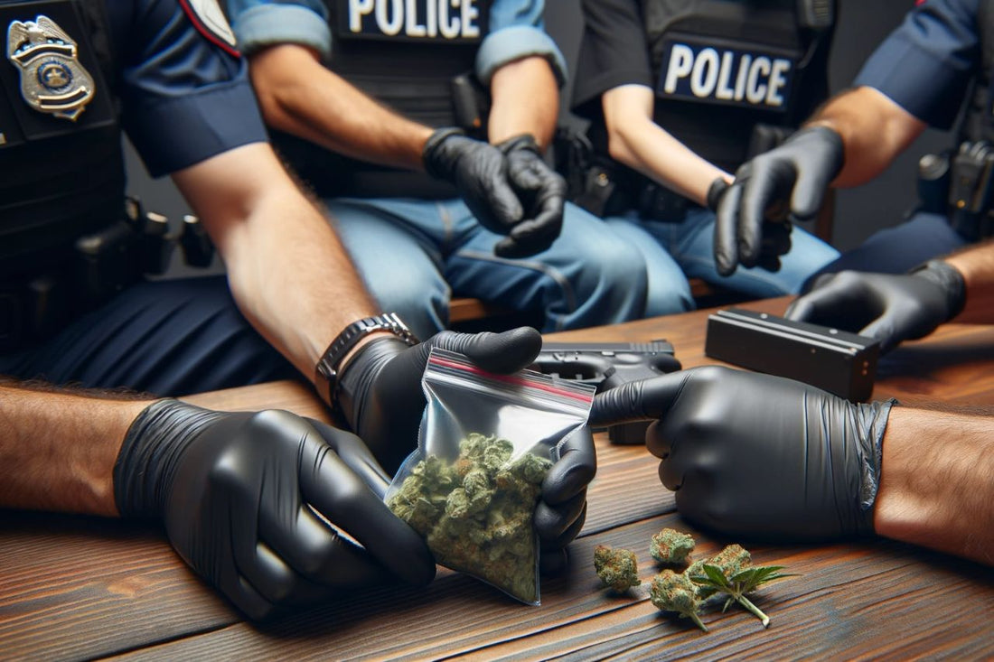 Die Polizei beschlagnahmte eine Tüte mit Cannabis